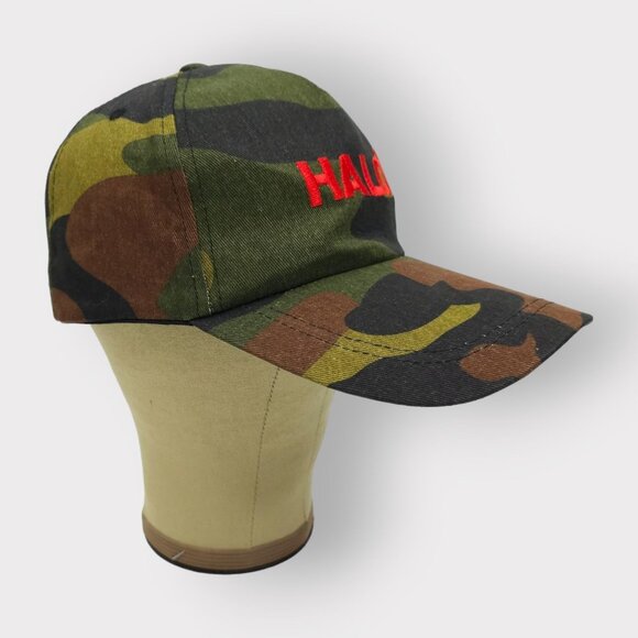 Halo Camo Adjustable Tuck Strap Camouflage Cap Hunting Trucker Baseball Hat - Picture 3 of 12